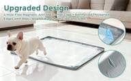 Silicone pet urine pad training aid for dogs with non-slip textured surface