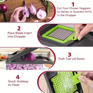 16-in-1 Vegetable Chopper Mandolin Slicer | Food Dicer Peeler Cutter — view 7