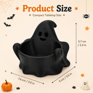 Cute Ghost Dice Holder Bowl, 3D Printed Tabletop Dice Storage Tray, Halloween Ghost Decor For RPG Board Game Fans — view 7