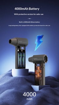 Violent Handheld Turbo Fan 110K RPM | Wireless LED Dust Blower — view 17