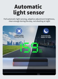 W2 Universal HUD Head-Up Display Car GPS Speedometer | Safe Driving — view 13