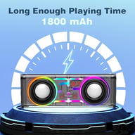 Portable Bluetooth Speaker with LED Lights | 10W Stereo Sound — view 6