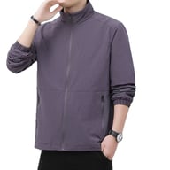 Men's Casual Stand-Up Collar Jacket | Lightweight Zip Windbreaker — view 8