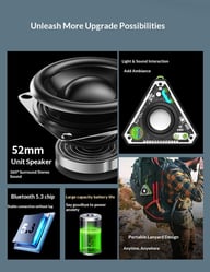 V2 Wireless Bluetooth Speaker Outdoor Portable Mecha Subwoofer — view 6