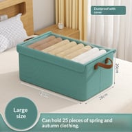Foldable household organizer container collapsed flat for compact storage