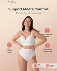 Supportive Comfort Wireless Shaping Bra — view 13