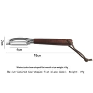 Stainless Steel Acacia Wood Peeler | Y-Shaped & I-Shaped Designs — view 9