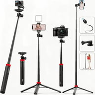 Portable Aluminum Alloy Selfie Stick For Phone Cameras — view 12