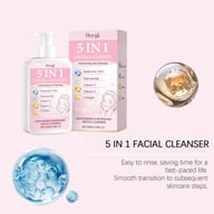 Hoygi 5 In 1 Multi-Effect Facial Cleanser, Gentle Skin-Friendly Daily Cleansing Pump Face Wash — view 6