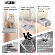 Stainless Steel Cat Litter Box | Non-Stick, Scratch Resistant, Odorless — view 4