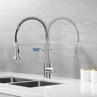 360 Pull-Out Kitchen Faucet with Spray Head | Modern Sink Tap — view 7