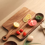 Household Acacia Wood Kitchen Cutting Board with Handle | Captain Fam — view 10