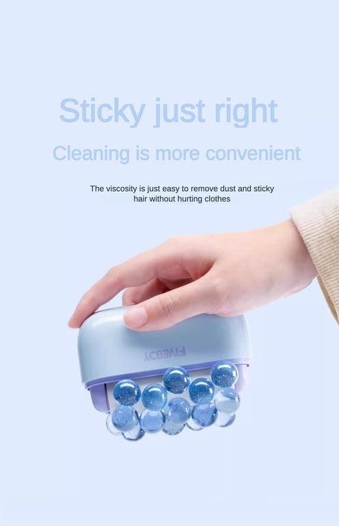 Pet hair remover bristles close-up, capturing dog and cat hair