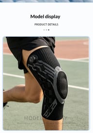 Upgraded Knob-Style Sports Knee Brace Outdoor Running Shock-Absorbing Adjustable Silicone Knee Protector — view 10