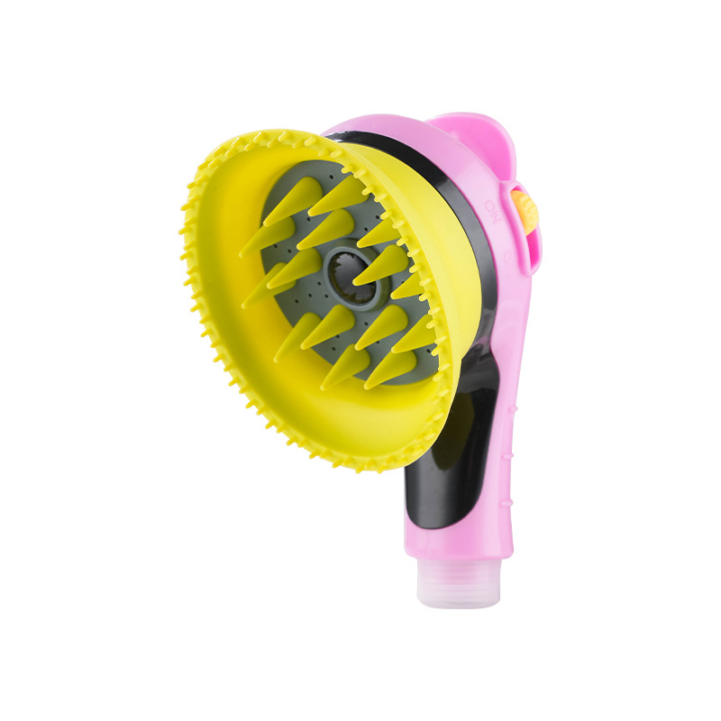 Pet Bathing Shower Head with Massage Bristles | Dogs & Cats