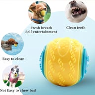 Scooby-Doo Squeaky Dog Balls Set of 8 | Teeth Cleaning Interactive Toys — view 8