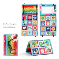 Foldable Funny Mirror Desk Calendar Baby Cloth Book | Sensory Tummy Time — view 9