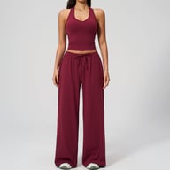 Brushed Yoga Set Quick-Drying Workout Outfit | Home & Kitchen — view 2