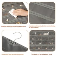 80 Pocket Hanging Jewelry Organizer | Clear Storage Bag — view 6