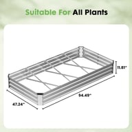 Galvanized Raised Garden Bed | Rust-Resistant Steel Planting Box — view 16