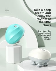 English Mini Octopus Head Massager | Rechargeable Scalp Kneading Device — view 5