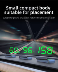 W2 Universal HUD Head-Up Display Car GPS Speedometer | Safe Driving — view 9