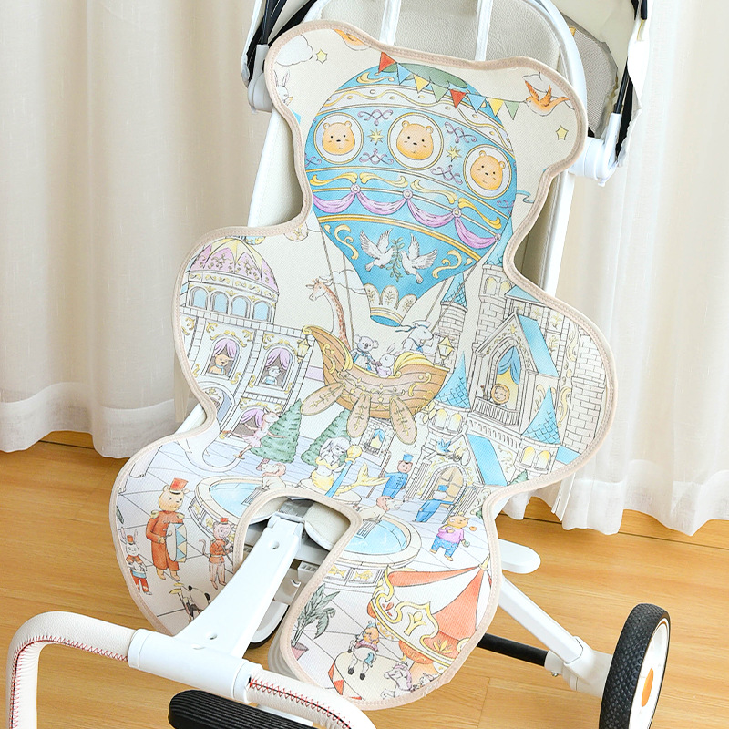 Baby Ramie Tencel Breathable Pad | Stroller & High Chair Liner