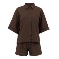 Women's Fashionable Casual Shirt Set | Oversized Linen Blend Home & Kitchen — view 5