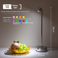 LED Charging Bar Desk Lamp Organizer | Tall Pole Modern Lighting — view 3