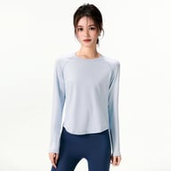 Womens Loose-Fitting Quick-Drying Sports Top — view 6