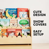 Solid Wood Children's Floor Picture Book Bookshelf | Home & Kitchen Storage — view 4