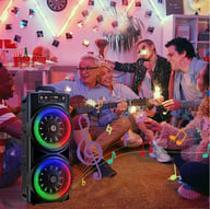Portable Bluetooth Speaker Subwoofer with Karaoke Mic | Party Bass System — view 17