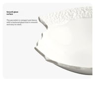 High-end White Aesthetic Dish Presentation Plate — view 8