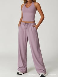 Brushed Yoga Set Quick-Drying Workout Outfit | Home & Kitchen — view 12