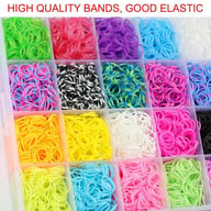 15000Pcs Kit Box Rubber Loom Bands Children Mult-color Make Woven Bracelet — view 5
