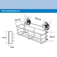 No-drill Storage Bathroom Shelf Cosmetic Organizer — view 14