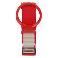 Red and white woven loop watch band with red protective bumper case for Google Pixel