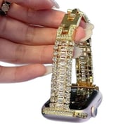 Shiny Zircon Metal Watch Band for Apple Watch Series 10, 11, Ultra — view 3