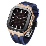 Stainless Steel Smartwatch Case with Fluororubber Band | Luxury Sports Watch — view 19