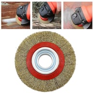 6in Wire Wheel Grinder Bench Grinding Grinder Wire Brush Fine With Reducers UK NEW — view 12