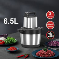 6.5L Electric Meat Grinder | 1500W Stainless Steel Food Processor — view 6