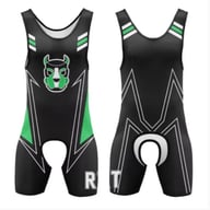 Dog-head bodysuit with cutouts front view on athletic model
