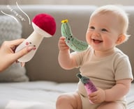 Cartoon Vegetable Fruit Baby Rattle Set | Soft Plush Grasping Toys — view 5