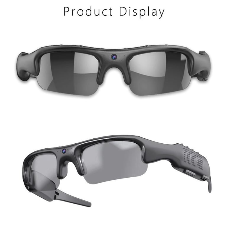 Smart bike glasses packaging with accessories and instruction manual included