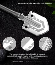 Portable Folding Self-Defense High-Carbon Steel Engineer Shovel for Cars — view 11