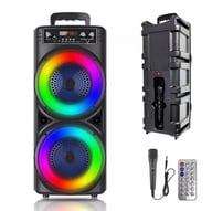 Portable Bluetooth Speaker Subwoofer with Karaoke Mic | Party Bass System — view 18
