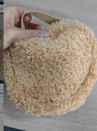 Cute Bear Head 3D Makeup Bag | Soft Lambswool Cosmetic Organizer — view 9