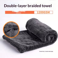 Braided Water Collecting Car Towel | 1200GSM Microfiber Drying — view 3