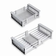 Adjustable Immersion Sink Dish Drying Rack With Stainless Steel Drain Basket - Portable And Retractable Space-Saving Fruit And Vegetable Solution(UPS/UPS logistics delivery supports self-pickup) — view 8