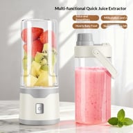 Multifunctional portable electric juicer cup with fresh fruit and smoothie blend